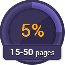 5% discount for 15-50 pages order