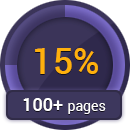 15% discount for 100+ pages order